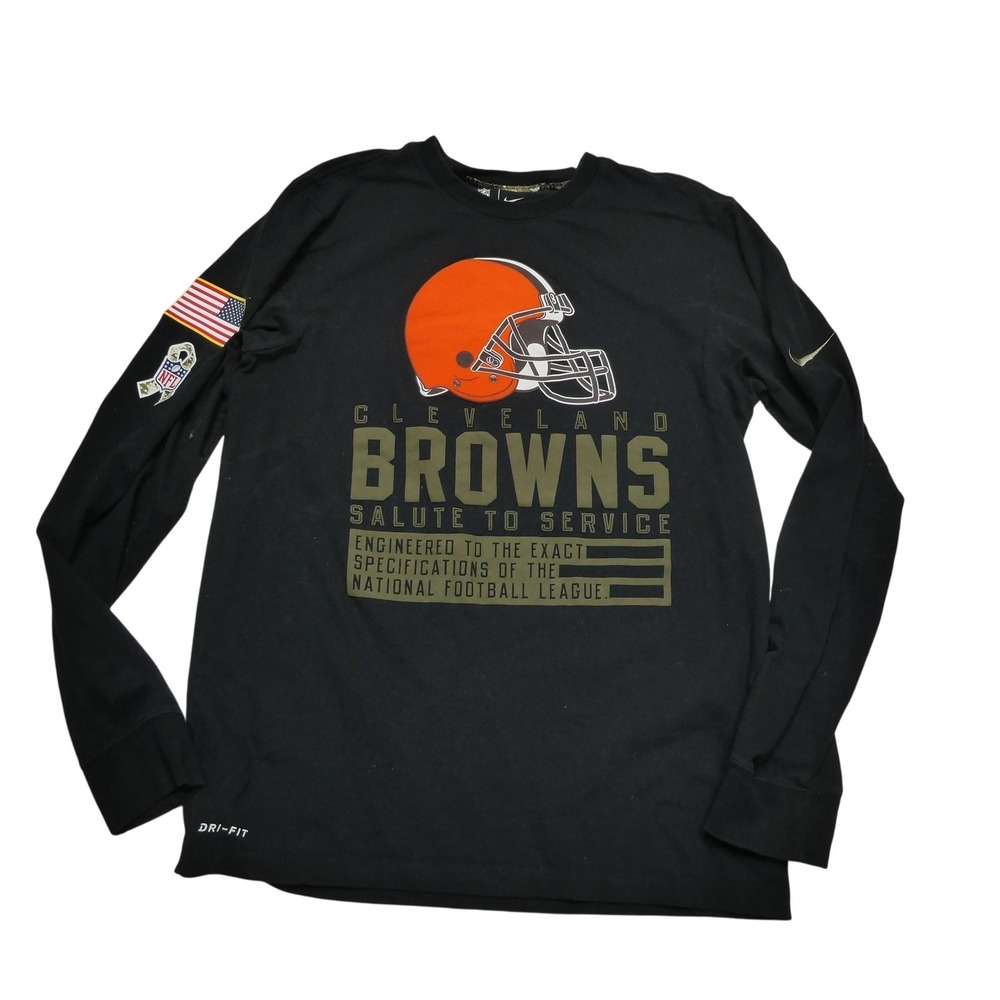 Cleveland‎ Browns Shirt Mens Medium NFL Football Salute to Service Nike Dri Fit